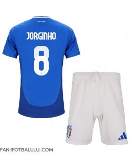 Italia Jorginho Frello #8 Echipament de Fotbal Replică European 2024 Copii Acasa (+ Șorturi)
